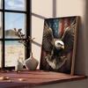Eagle American Flag Self-adhesive Art Poster Retro Kraft Paper Sticker DIY Room Bar Cafe Stickers Wall Painting