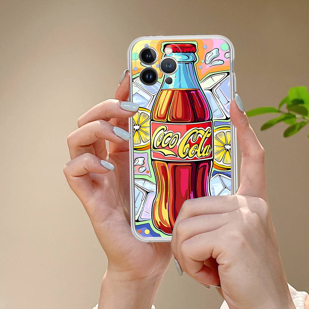 Hot C-Coca Drinks C-Cola Phone Case For IPhone 17 16 14 11 12 13 15 Pro Max 14 Plus 17 Air Cover
