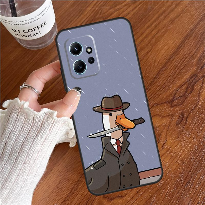 Cartoon Cute Goose Case For Xiaomi Redmi 12C 13C 14C 10C Redmi Note 13 Pro 14 12 11 9 10 9S 10S 11S 12S Cover