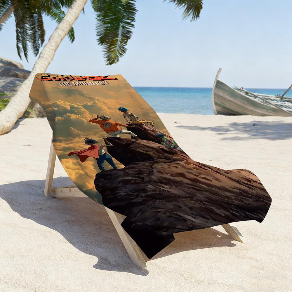 Band G-Gorillaz-S Album the Mountain Towel Sports Quick Dry Travel Camping Gear Sandproof Soft Light Large Beach Towel