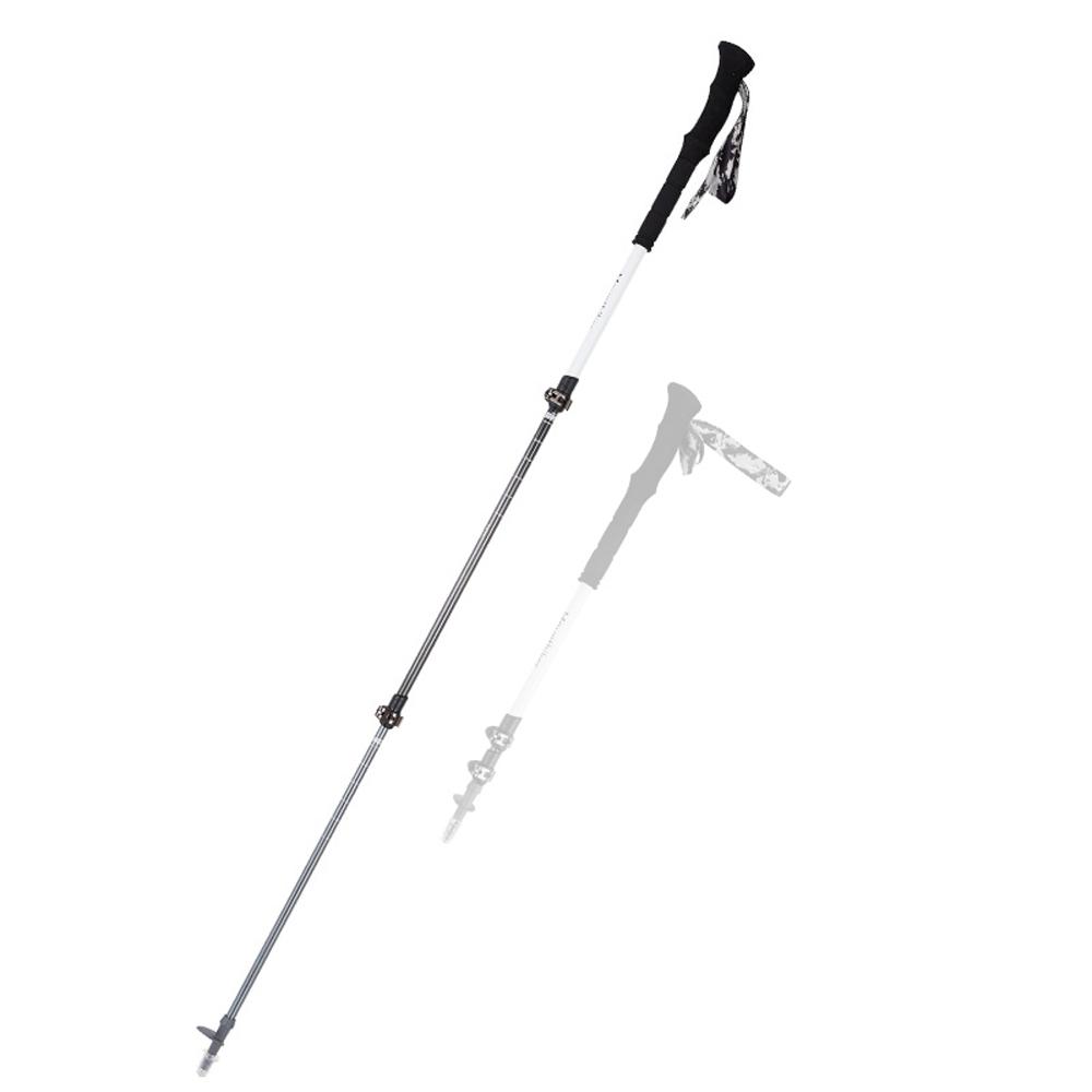 

Легкие треккинговые палки из алюминиевого сплава для улицы, многофункциональные телескопические палки для пеших прогулок, прогулок белый