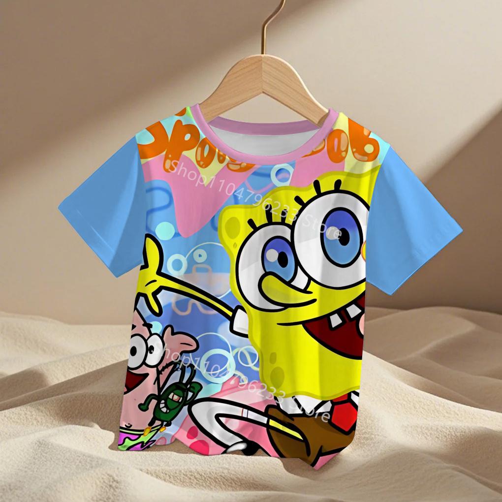 3D Print Cute Cartoon Spongebobs Men Women Clothes Boy Girl Child TShirt Top Tee  Adult Children's Parent Child T Shirts