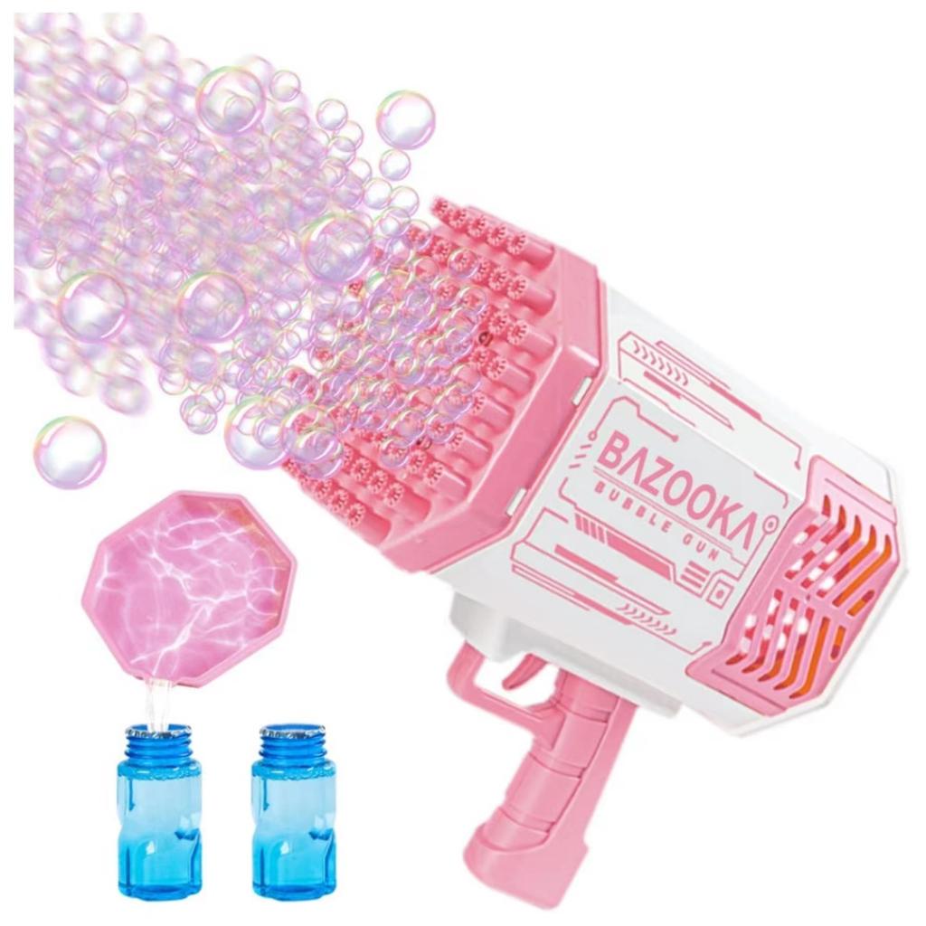 Bubble Machine Gun Kids Toy Bubble Gun with Colorful Lights and Thousands of Bubbles Outdoor Toy Birthday Party Gift Suitable for Boys and Girls