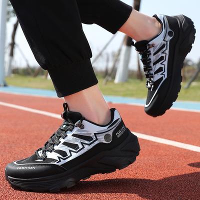 Spring Sports Shoes Outdoor Ultralight Running Shoes Breathable Lace-up Trend Men's  Lightweight and Versatile Rebound Shoes