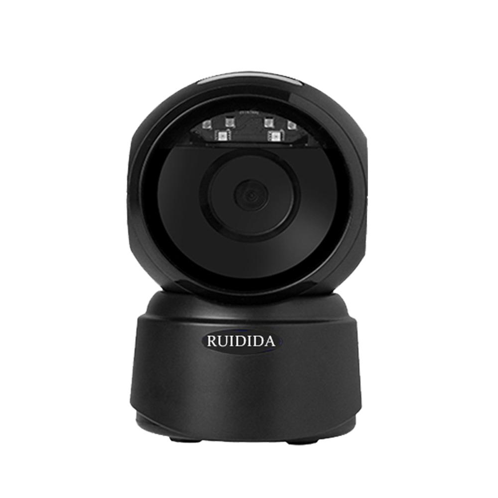 

1D 2D Сканер кодов Проводной Сканер штрих-кодов USB Настольный считыватель Портативный Беспроводной Всенаправленный Автоматический сканер QR-кодов