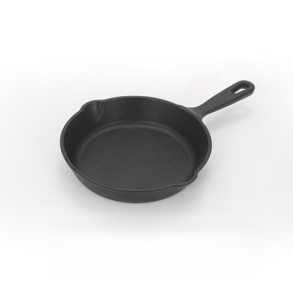 

Cast Iron Skillets Round Non Stick Frying Pans Griddle Egg Pan Suitable for Indoor Outdoor Stove Grill Kitchen Cookware