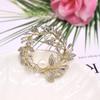 Pearl Zircon Flower Sparkling Pearl Leaf for Entrance Graduation White Gifts for Gift Case Included Brooch, Corsage, Ceremonies, Ceremonies, Weddings,