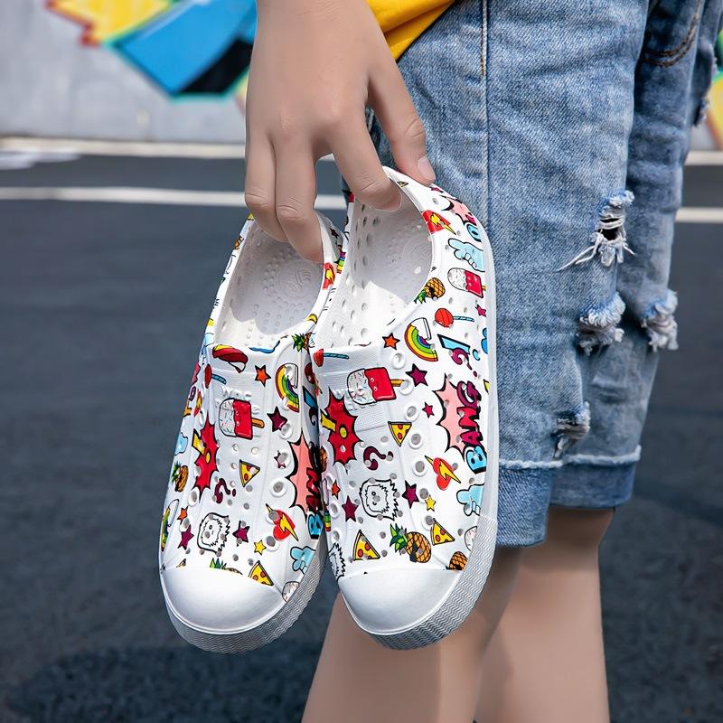 Men Women Summer Sandals Casual Breathable Soft Bottom Sandals Wading Sports Beach Shoes 36