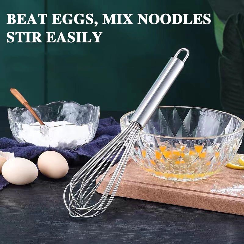 Manuelles Eiweißschlagen aus Edelstahl Handmixer zum Backen Sahne Eier Teig Haushalts Küchenwerkzeug