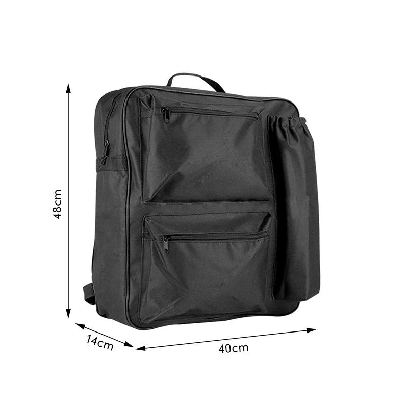 

Wheelchair Hanging Large Capacity Bag Disabled Aid Carry Backpack Multifunction Waterproof Wheel Chair Shopping Storage Pouch чёрный