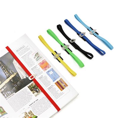 Elastische Seilbänder Planer Lesezeichen mit Metall-Buchpfeil Elastische Bänder Lesezeichen für Buchliebhaber Schriftsteller Student Lehrer