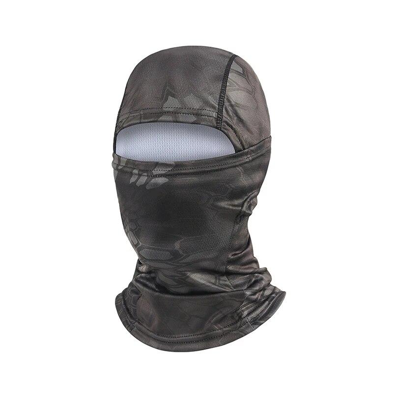 Balaclava tactică de camuflaj Protecție UV Rezistenta pentru ciclism Mască de față Uscare rapidă Ciclism în aer liber Pescuit Drumeții Esarfe