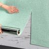 50cmX2.8/10m Linen 3D Foam Wallpaper Self-adhesive PVC Solid Color Thickened Waterproof Background Wall Renovation Wall Stickers