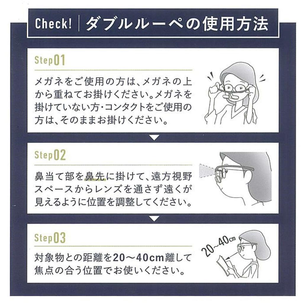 CHARMANT Eyeglass Magnifier for Seeing Near and Far Objects Simultaneously, No Need To Take It Off, Can Be Worn Over Eyeglasses (Includes Two