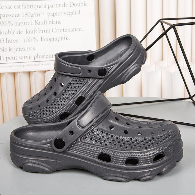 Comwarm Saboți de grădină pentru bărbați Pantofi Unisex Confort Respirabil Sandale Slip-on Pantofi de plajă la modă Sandale casual de interior/exterior pentru bărbați
