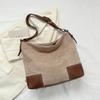 Retro matte texture feminine shoulder bag versatile feminine tote bag Korean version popular fashion