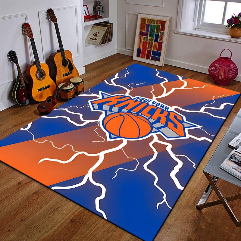 "New York Knicks Basketball Rug Design" Patterned Carpet a Non Slip Rug Suitable for All Seasons and Any Setting, Gift