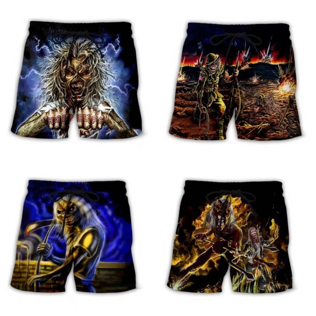 Retro Vintage Skull Skeleton Ghost Gothic Horror Boxing Muay Thai Kickboxing Shorts 3D Print Training Unisex Men Women Fitness Gym Sport Workout
