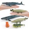 Authentic Plastic Simulation Marine Animal Figures Including Blue Whale Alligator Gar And Octopus