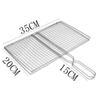 New Iron Barbecue Net Silvery Barbecue Vegetable Clip Iron Mesh Clamp Barbecue