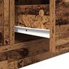 TV Stand with LED Lights Reclaimed Wood Look 160.5x41x50 cm