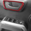 Red Carbon Fiber Interior Front Door Handle Frame Cover Trim For Toyota Tacoma