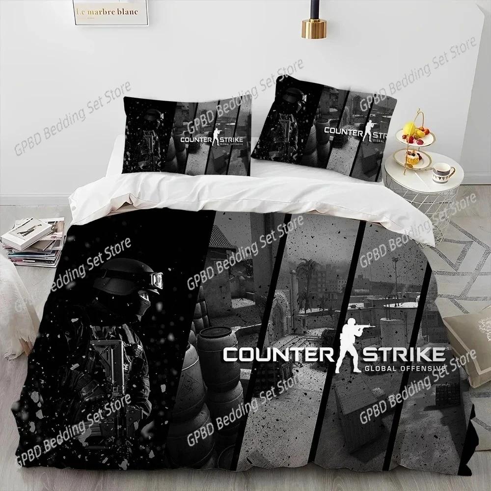 Comforter Cs Go Game Gamer Counter Strike Bedding Set Bedroom Soft Modern S Comefortable And
