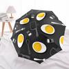 1pc Egg PatternAutomatic Open/close Folding Umbrella, Compact Portable Travel Umbrella, Perfect Birthday/Holiday, Cute Umbrella Y013