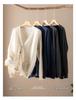 Women's V-Neck 100% Cashmere Cardigan: Autumn Winter Korean Style, Loose Fit, Slimming Single-Breasted Knit Sweater