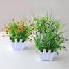 10 Styles Artificial Flowers Plastic Fake Flower Potted New Simulation Plant  Home Decor