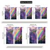 2pcs Whimsical Rainbow Falls Curtains - Vibrant Waterfall & Rainbow Design   100% Polyester   Rod Pocket Window Treatment for Livi