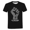 Black Lives Matter Black History Print T Shirt I Can't Breathe George Floyd Tee Tops Men Women Summer Fashion Casual T-shirt