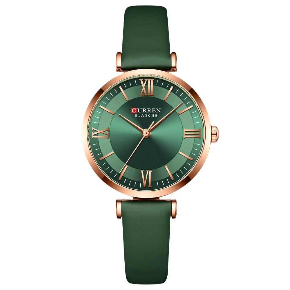 Curren 9079 Dames Casual Leren Band Horloge - Kleine Zeemeermin Editie