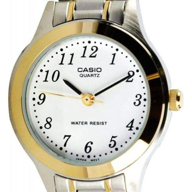 Casio DRESS Quartz Movement Stainless Steel Strap Watch Women's Watch White Dial LTP-1128G-7B