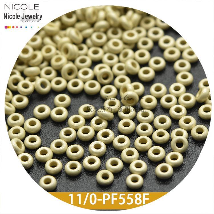 Perline Giapponesi TOHO 11/0 Serie Satinata 2mm Fatte a Mano - Artigianato Fai da Te, Confezione da 10g