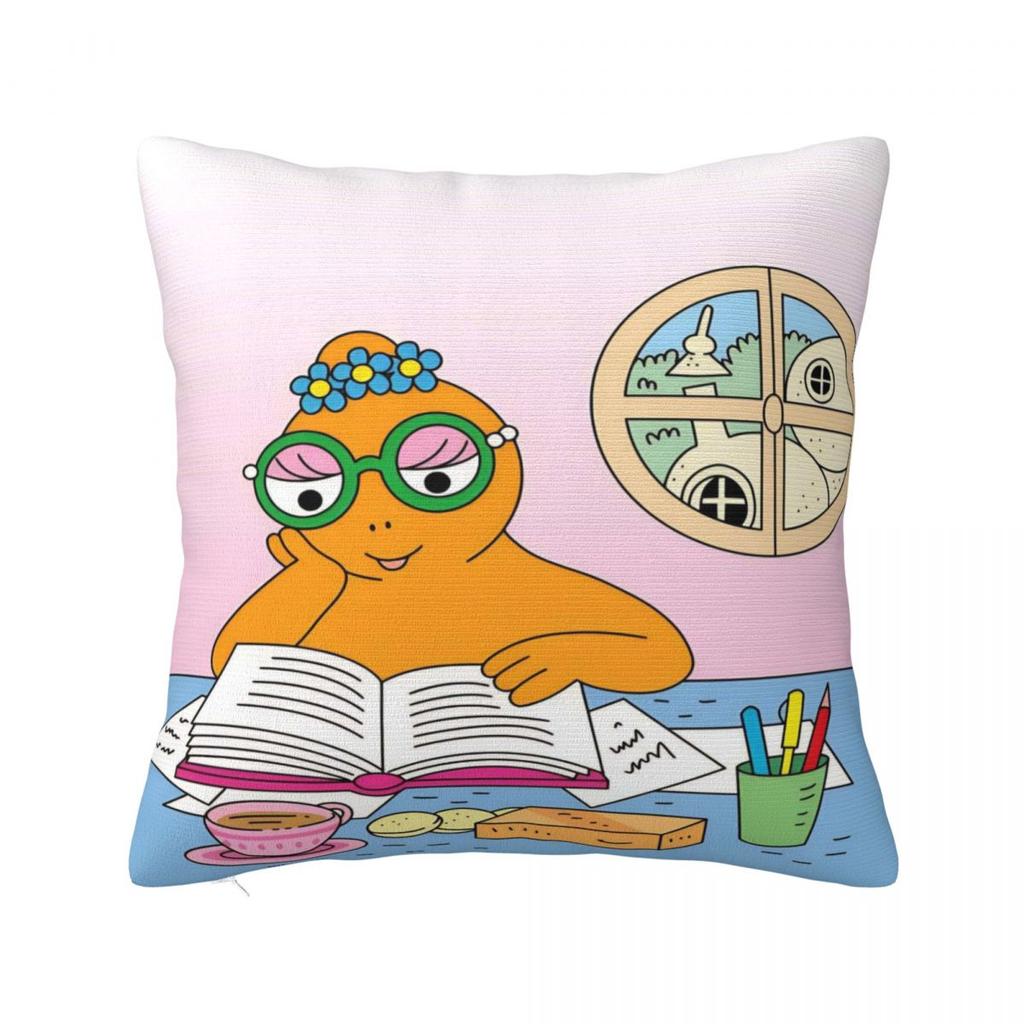 Cute Cartoon B-B-Barbapapas Pillow Case Morden Pillow Cover Soft Custom Cushion Cover Pillowcases For Sofa Home Decoration