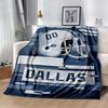 Dallas Cowboys Helmet Blankets Are Suitable for Living Rooms, Bedrooms, Camping, and Other Places, Making Them an Ideal Choice for Gifts.