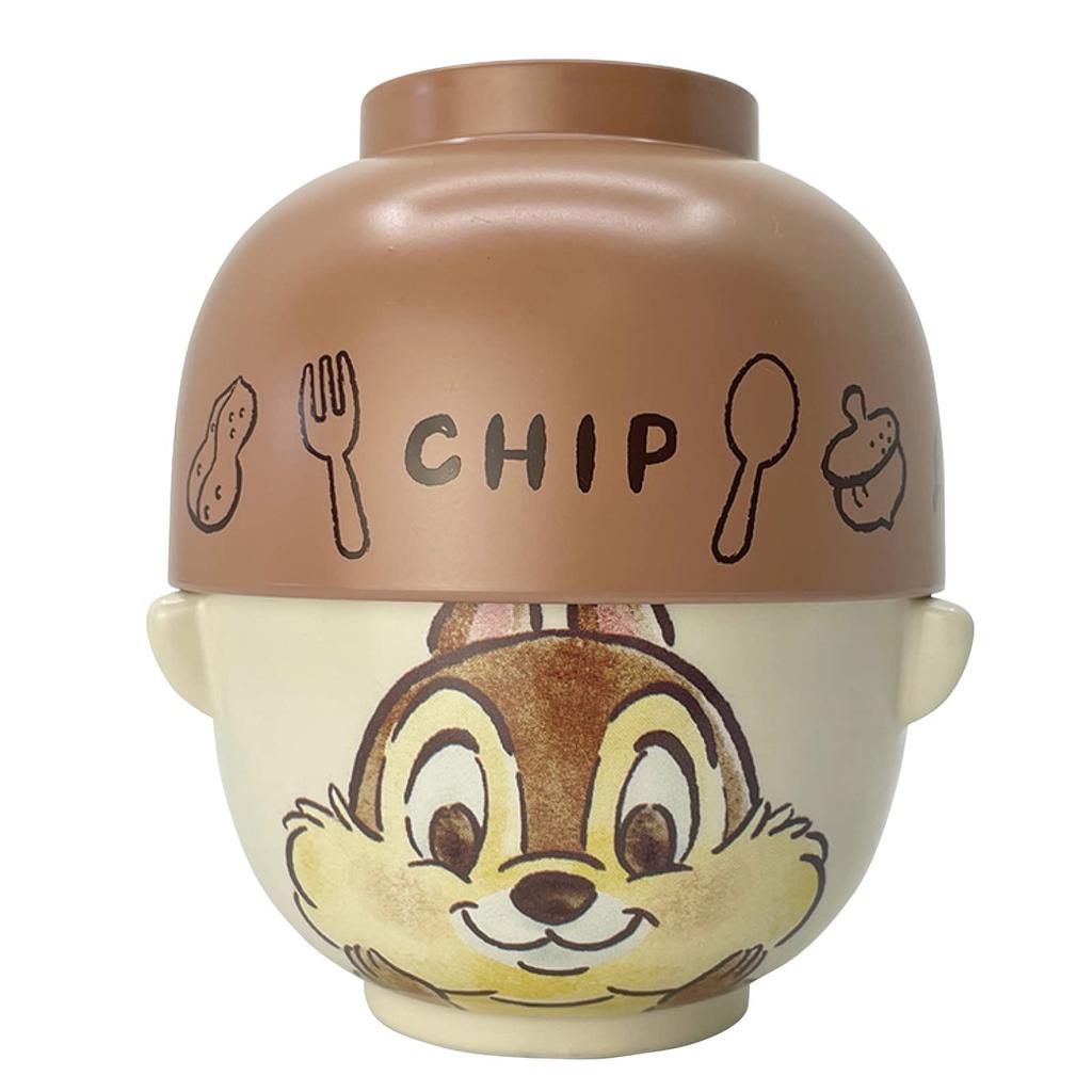 Disney Chip Soup Bowl Rice Bowl Large Watercolor "Chip 'n Dale" & Set, (approx. 480ml), Style, SAN3247-5