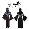 Medieval Monk Priest Robe Halloween Carnival Party Gothic Cosplay Cloak Costume