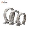 Universal 304 Stainless Steel 1.5~4.5 Inch 51 63 76 Mm V Band Clamp Flange Turbo Exhaust Pipe Connector Vband Clamp V Clamps