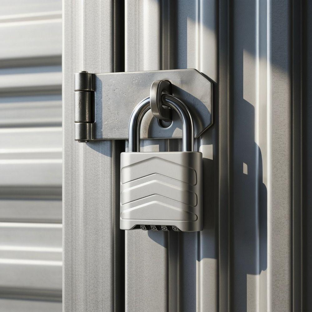 Waterproof Aluminum Code Padlock Anti-Rust Weatherproof Padlock Anti-Theft Heavy Duty Warehouse