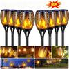 12LED Solar Flame Torch Light Flickering Light Waterproof Outdoor Lawn Path Yard Patio Floor Lamp Garden Christmas Decoration