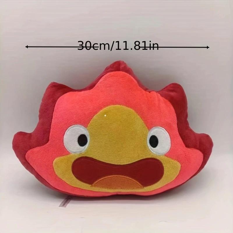 

Нова плюшева лялька Calcifer Fire Devil, плюшева іграшка, полум’яна подушка