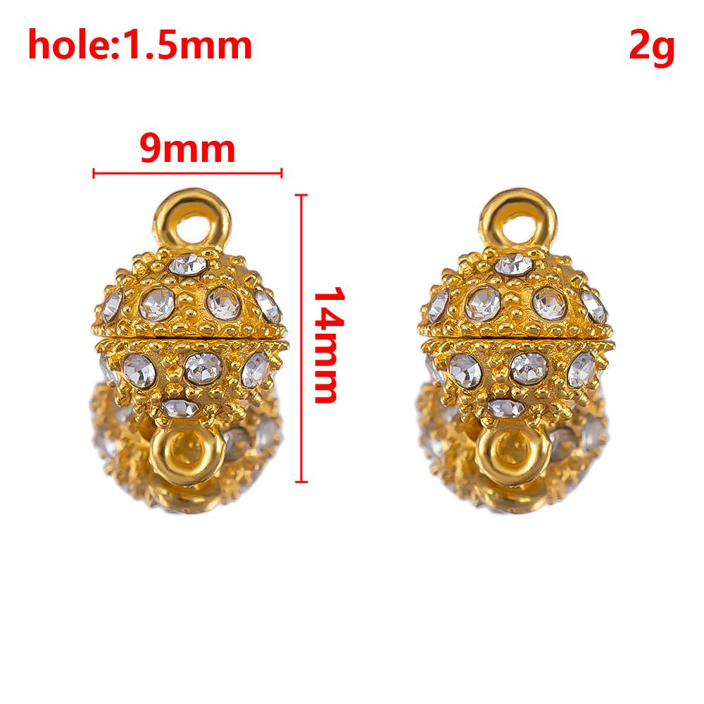 1 Set 2 Sets Verriegelbare Starke Magnetische Verschlüsse Magnetische Endverschluss Verbinder Schmuckherstellung DIY Armband Halskettenverlängerung Zubehör