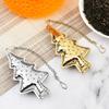 Stainless Steel Tea Infuser Christmas Tree Shape Mesh Tea Strainer Creative Christmas Party Teas Strainers Herb Spice Filter