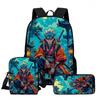 3Pcs Set Kids Backpack With Crossbody Bag & Pencil Bag,Cartoon NARUTO School Bags For Age 6-10,Lightweight For Boys and Girls.