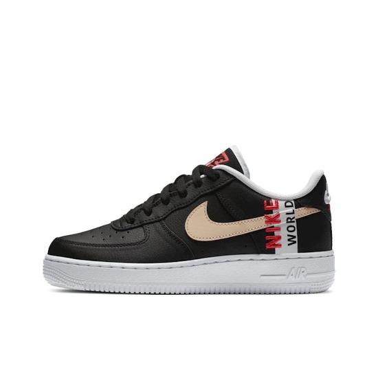 

Nike Air Force 1 LV8 1 GS Worldwide Pack - Black Crimson CN8536-001 EU 37.5 чёрный/багровый