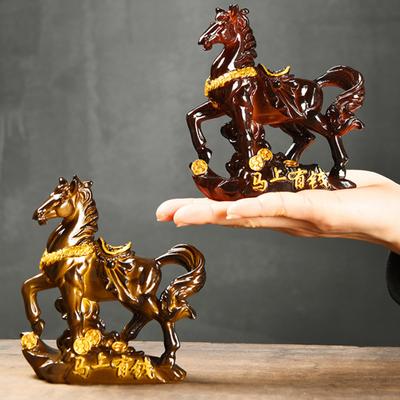 Pferd Tee Haustier Skulptur Harz Farbe-ändern Pferd Ornament Hohe Temperaturen Geld Symbol