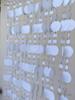 White Solid Color Round Hanging Curtain for Wedding Background & Corridor Wind Chimes Decoration