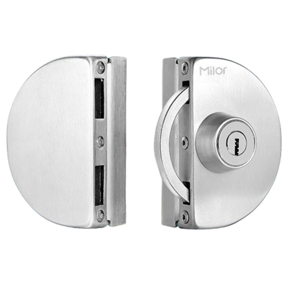13-18mm Glass Display Cabinet Locks No Need Drilling Room Door Locks Office Glass Door Lock Home